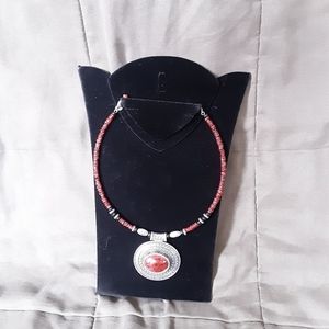 Premier Design Retired Red Spice necklace